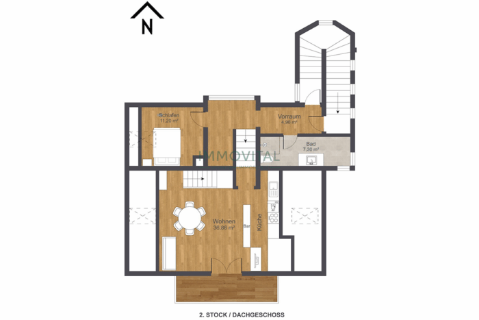 Grundriss Dachgeschoß