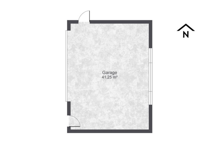 Grundriss Doppelgarage