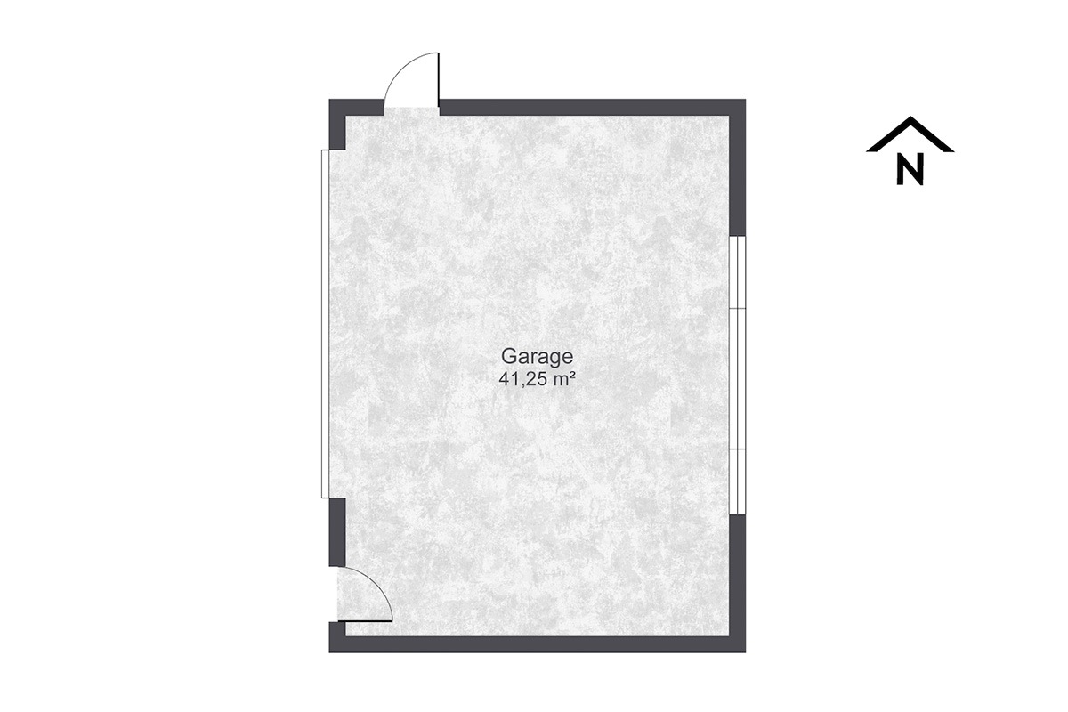 Grundriss Doppelgarage
