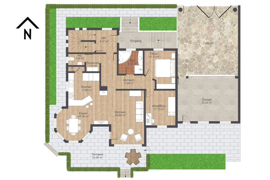 Grundriss Erdgeschoss