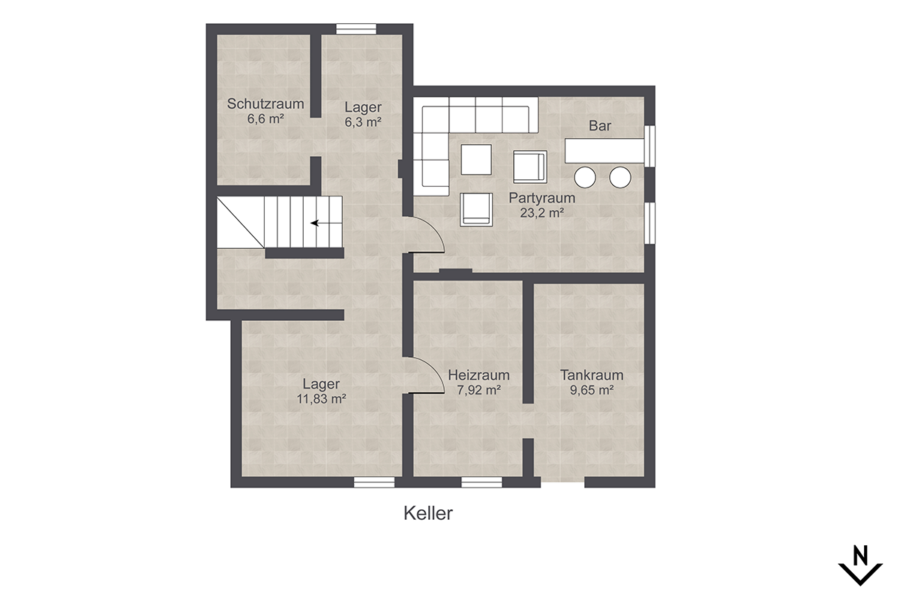 Grundriss Keller