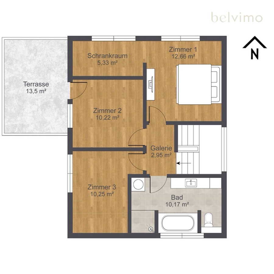 Grundriss Obergeschoß